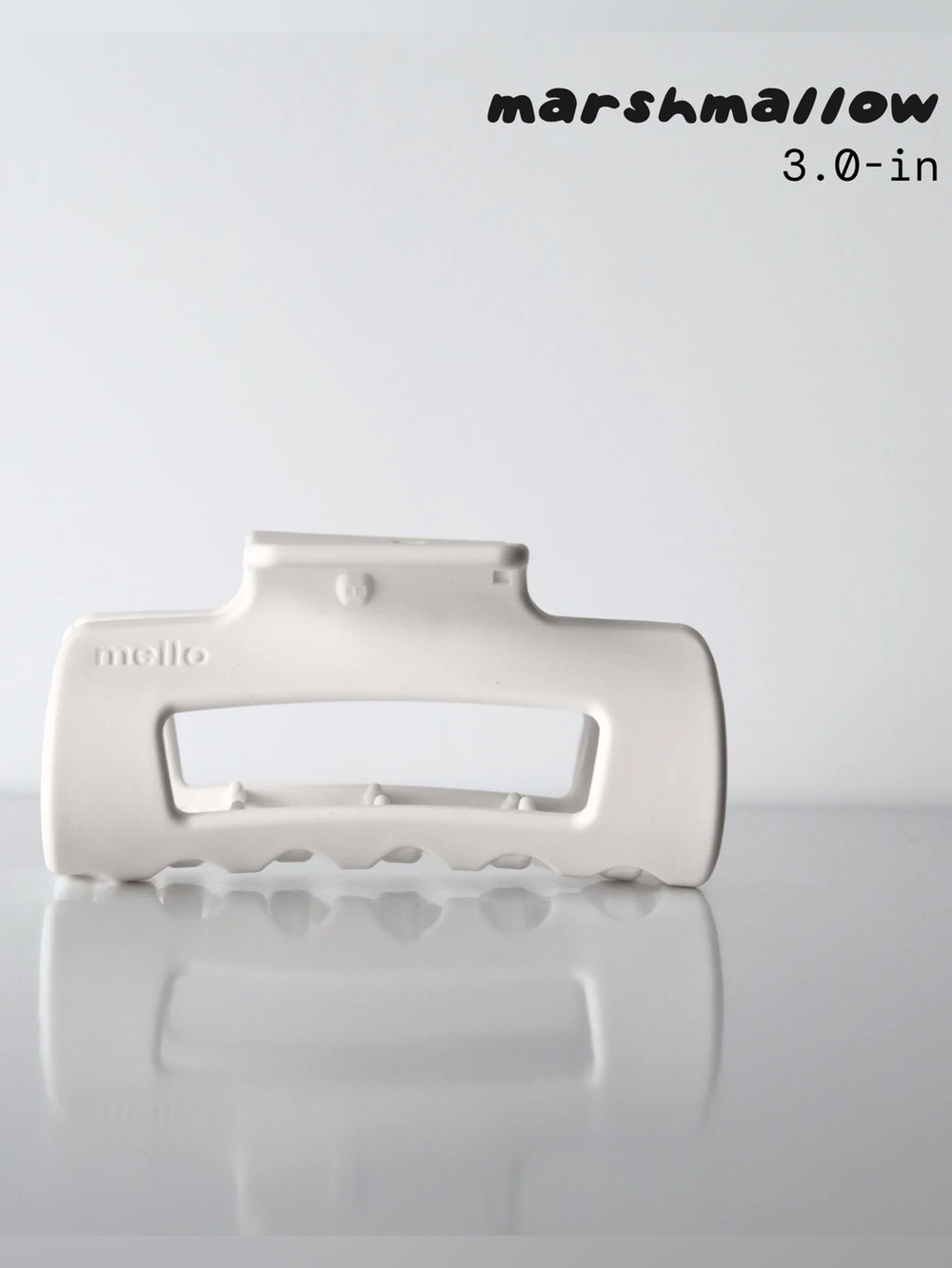 Mello Cloud Clip 3” Mini Marshmallow Fine Hair Car Safe Claw Clip NIB
